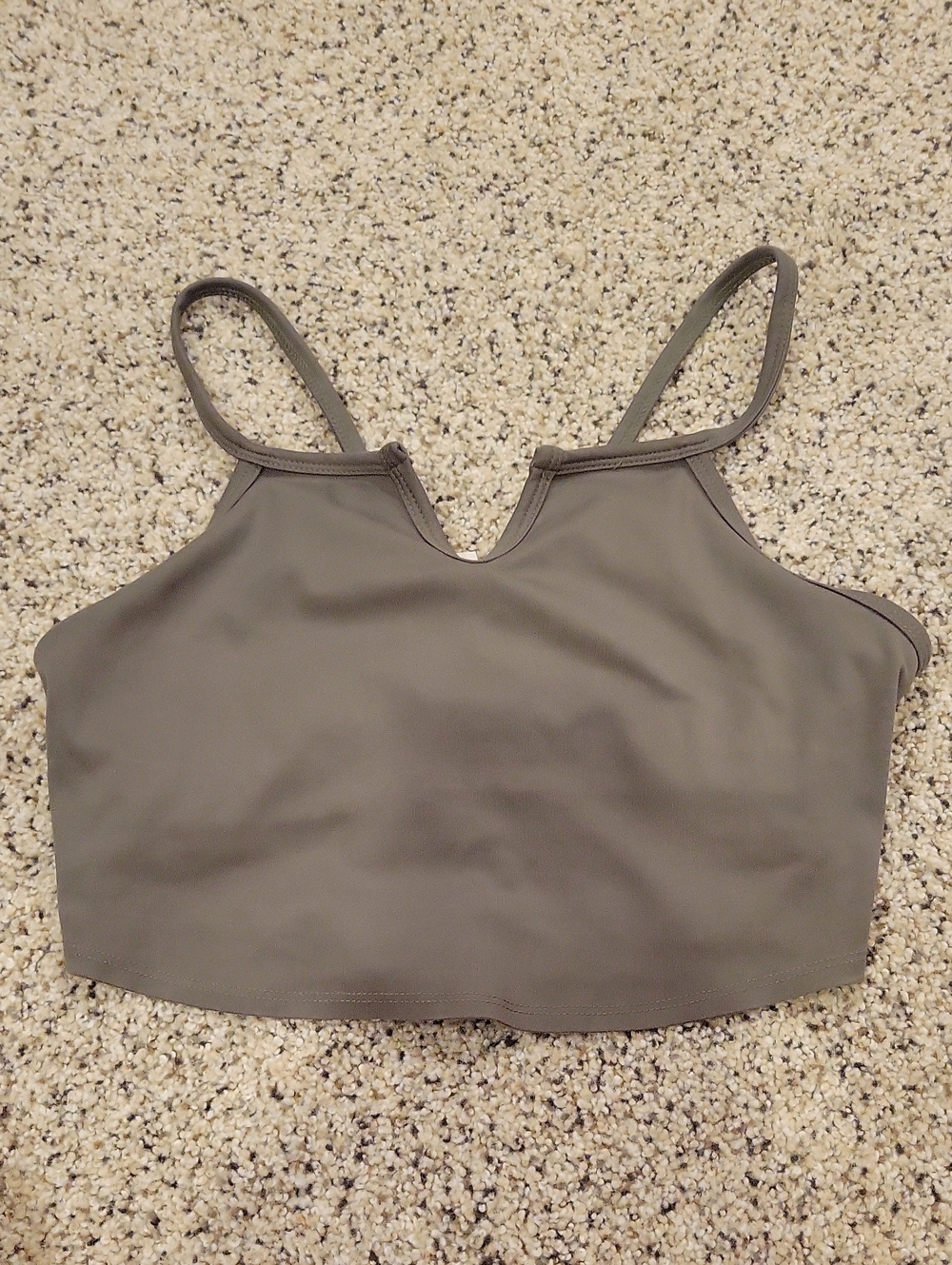 Free People Movement Sports Bra Top Army Green Xsmall